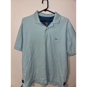 Orvis Men's Signature Short Sleeve Polo Shirt Mint Green Fly Fishing Large